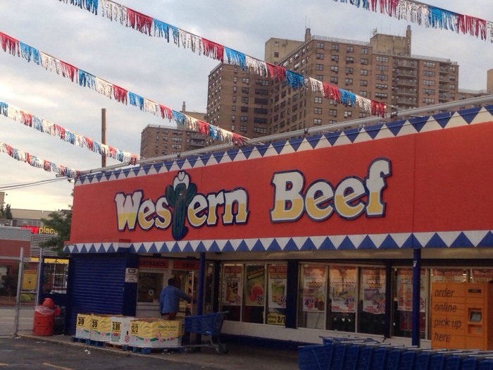 Does it or does it not say BEEF right there on the sign?